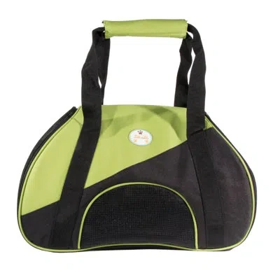 Pet Life Airline Approved Zip-n-go Contoured Pet Carrier In Green