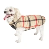 Pet Life 'allegiance' Classical Plaided Insulated Dog Coat Jacket In Neutral