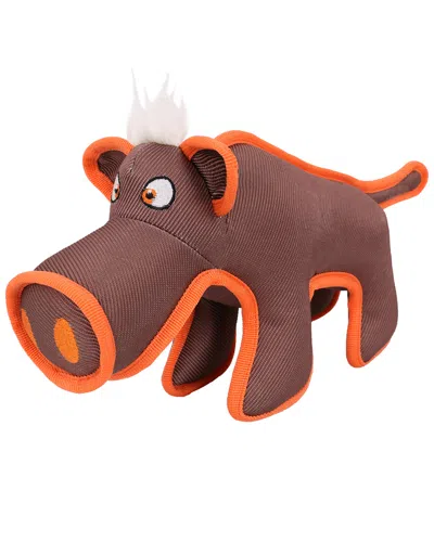 Pet Life Animal Dura Chew Reinforce Stitched Durab In Brown