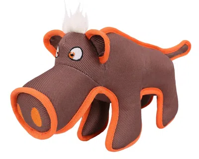 Pet Life Animal Dura-chew Reinforce Stitched Durable Water Resistant Plush Chew Tugging Dog Toy In Multi