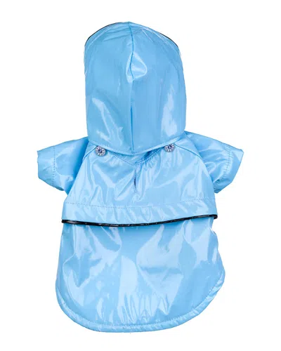 Pet Life Baby Blue Waterproof Adjustable Pet Raincoat