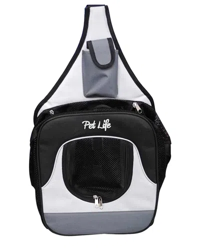 Pet Life Backpack & Front Pack Pet Carrier In Gray