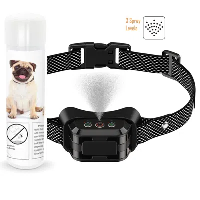 Pet Life Bark-myst 3-level Sensitivity Of Spray And Tone Anti-bark Dog Collar In Red