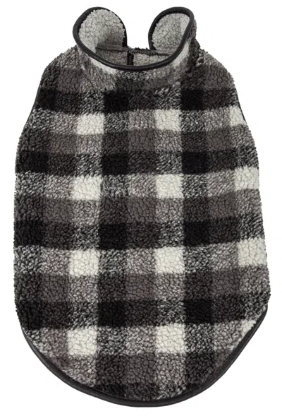 Pet Life 'black Boxer' Classical Fashion Insulated Plaid Dog Coat In Multi