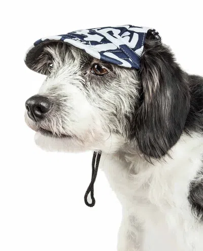 Pet Life 'bone Cappa' Graffiti Sculptured Uv Protectant Adjustable Fashion Dog Hat Cap In Burgundy