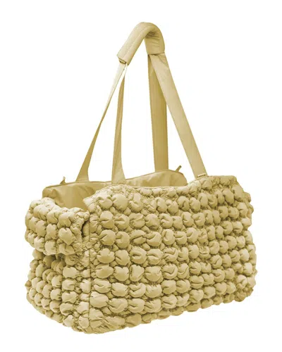 Pet Life Bubble Vogue Ultra Plush Designer Carrier In Green