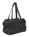 Pet Life Bubble Vogue Ultra Plush Fashion Design Carrier In Black