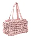 Pet Life Bubble Vogue Ultra-plush Pet Carrier In Pink