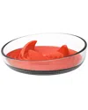 Pet Life Cirlicue Shark Fin Slow Feeding Bowl In Orange