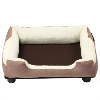 Pet Life "dream Smart" Electronic Heating And Cooling Smart Pet Bed In Brown
