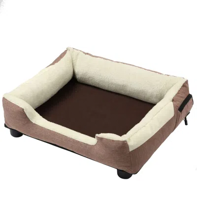 Pet Life Dream Smart Electronic Heating And Cooling Smart Pet Bed - Medium In Neutral