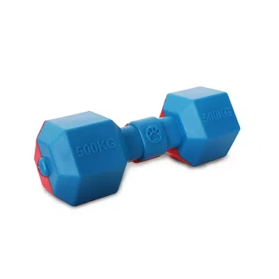 Pet Life Dumbbell Durable Water Floating Chew And Fetch Dog Toy In Red
