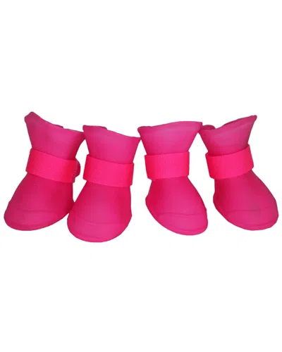 PET LIFE PET LIFE ELASTIC PROTECTIVE MULTI USAGE ALL TERRAIN RUBBERIZED DOG SHOES