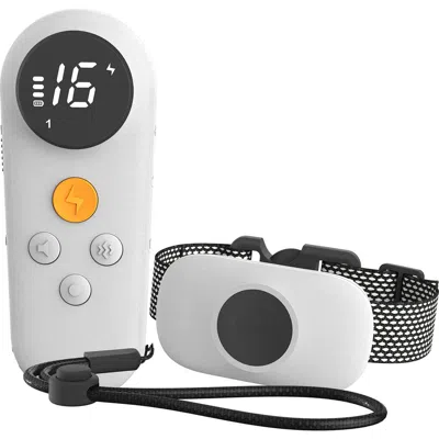 Pet Life Ellipse Led 1-to-3 Dog 550-yard Range 16-level Vibration Sound And Stimulation Training Dog In White