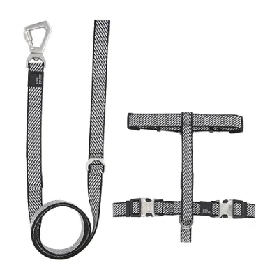 Pet Life Escapade' Outdoor Series 2-in-1 Convertible Leash Dog Harness In Gray