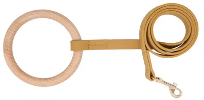 Pet Life 'ever-craft' Boutique Series Beechwood And Leather Designer Dog Leash In Multi