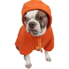 Pet Life Fashion Plush Cotton Hoodie In Orange