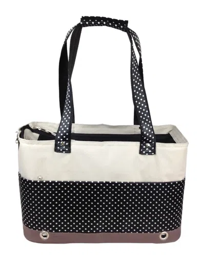 Pet Life Fashion Tote Spotted Pet Carrier In Multi