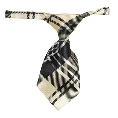 Pet Life Fashionable And Trendy Designer Dog Neck Tie In Nude