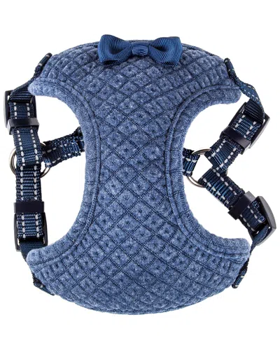 Pet Life Flam Bowyant Adjustable Dog Harness With In Blue