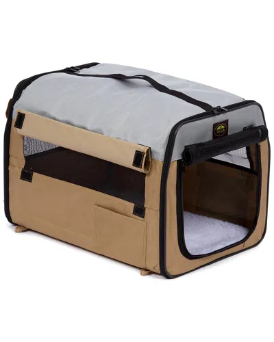 Pet Life Folding Zippered Lightweight Easy Folding Pet Crate