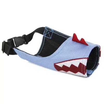 Pet Life Funimation Adjustable Designer Dog Muzzle In Blue