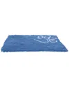 Pet Life Fuzzy Quick-drying Anti-skid And Machine Washable Dog Mat In Blue