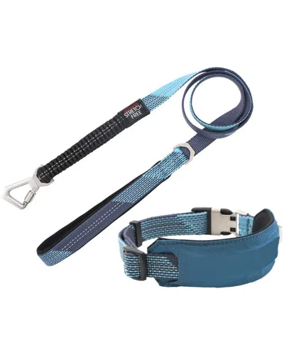 Pet Life Geo Prene 2 In 1 Shock Absorbing Neopre In Blue