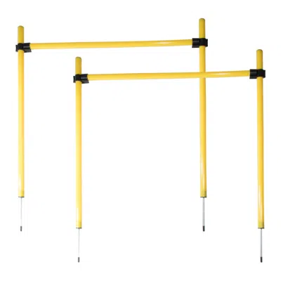Pet Life 'jumping Hurdle' Collapsible Travel Folding Outdoor Performance Agility Pet Dog Trainer Training Kit In Gold