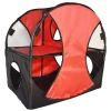 Pet Life Kitty-play Obstacle Travel Collapsible Soft Folding Pet Cat House In Multi