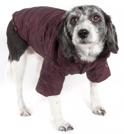 Pet Life Lightweight Adjustable And Collapsible 'sporty Avalanche' Dog Coat W/ Pop-out Zippered Hoo In Multi