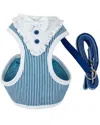 Pet Life Luxe Spawling 2 In 1 Adjustable Dog Harness Leash With Fashion Bowtie