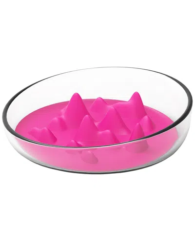 Pet Life Modern Slow Feeding Bowl In Pink