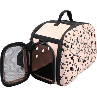 Pet Life 'narrow Shelled' Perforated Lightweight Collapsible Military Grade Fashion Designer Travel Pet Dog C In Multi