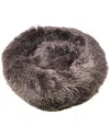 Pet Life Nestled High Grade Plush Soft Round Bed In Brown