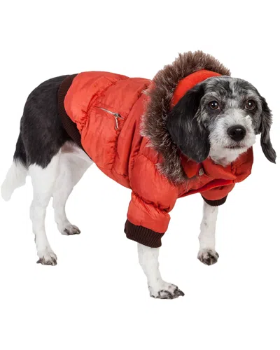 Pet Life Pet Parka In Orange
