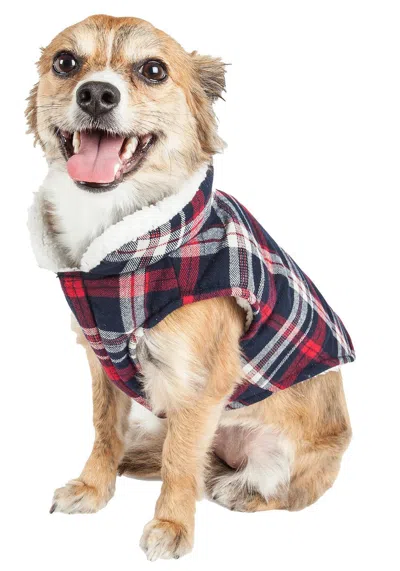 Pet Life 'puddler' Classical Insulated Fashion Plaid Dog Coat