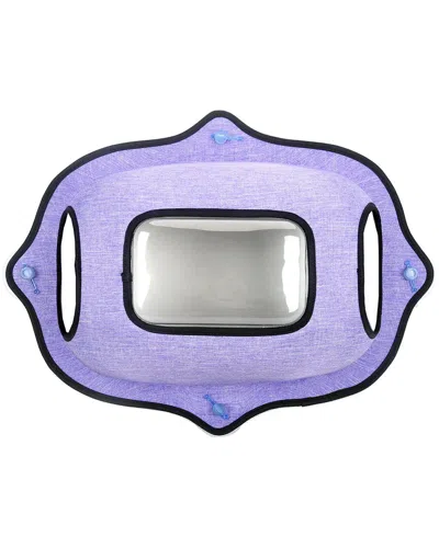 Pet Life Purr View See Through Suction Cup Kitty Cat Lounger In Purple