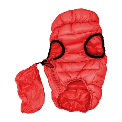 Pet Life 'pursuit' Quilted Ultra-plush Thermal Dog Jacket In Red