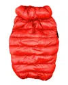 Pet Life Pursuit Quilted Ultra Plush Thermal Dog Puffer In Red
