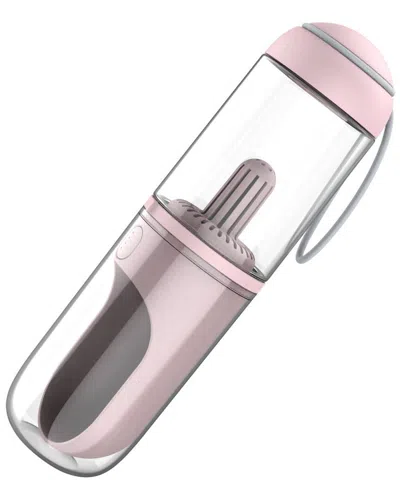 Pet Life Pyure Handheld Travel Filtered Water Feeder In Pink
