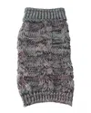 Pet Life Royal Bark Heavy Cable Knitted Designer F