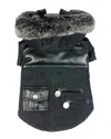Pet Life Ruff Choppered Denim Fashioned Wool Pet C