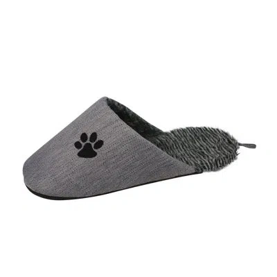 Pet Life Slip-on Fashionable Slipper Dog Bed In Gray