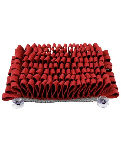 Pet Life Sniffer Grip Interactive Anti Skid Snuffle Mat In Red