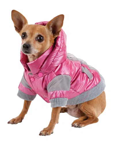 Pet Life Sporty Vintage Aspen Pet Ski Jacket In Pink