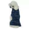 Pet Life The  Classic True Blue Heavy Cable Knittedribbed Fashion Dog Sweater In Blue