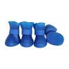 Pet Life Elastic Protective Multi-usage All-terrain Rubberized Dog Shoes In Blue