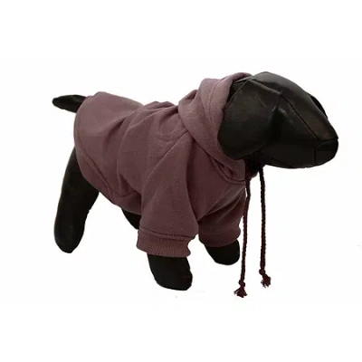 Pet Life The  Fashion Plush Cotton Pet Hoodie Hooded Sweater In Brown