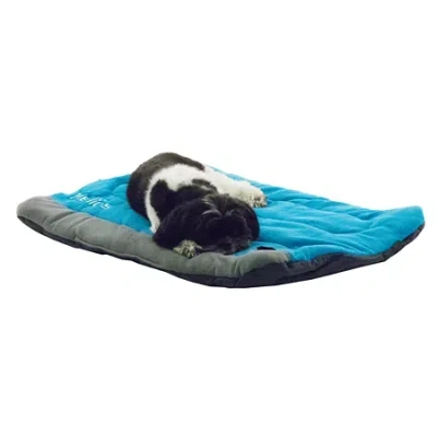 Pet Life The  Helios Combat-terrain Outdoor Cordura-nyco Travel Folding Pet Bed In Blue